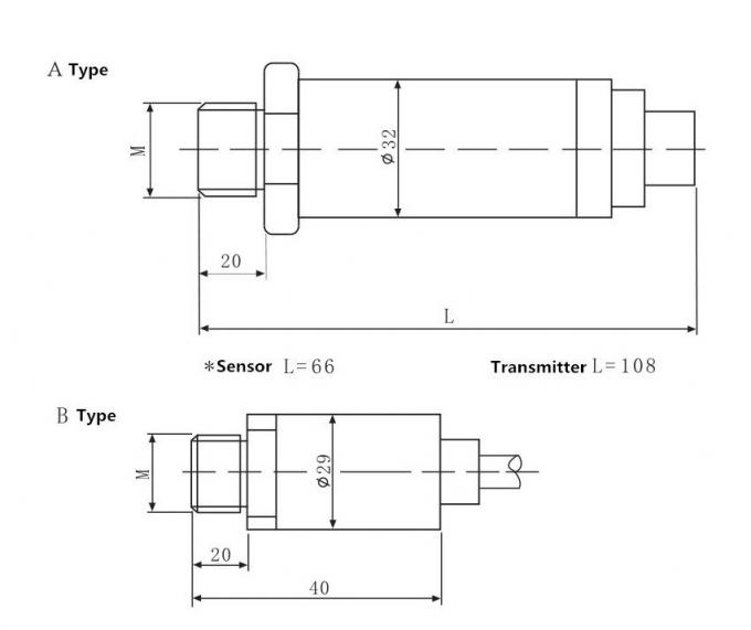 SS316 υγειονομική συσκευή αποστολής σημάτων πίεσης σφιγκτηρών 4~20mA/0-5V/0-10V